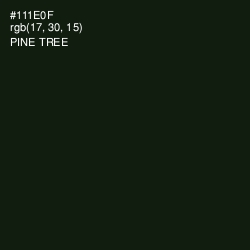 #111E0F - Pine Tree Color Image